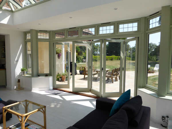 Internal view of Bi-Fold doors